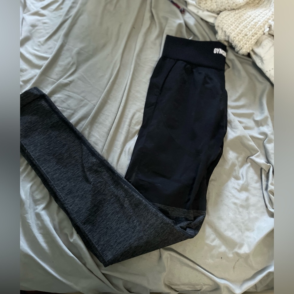 Gymshark Grey & black compression leggings